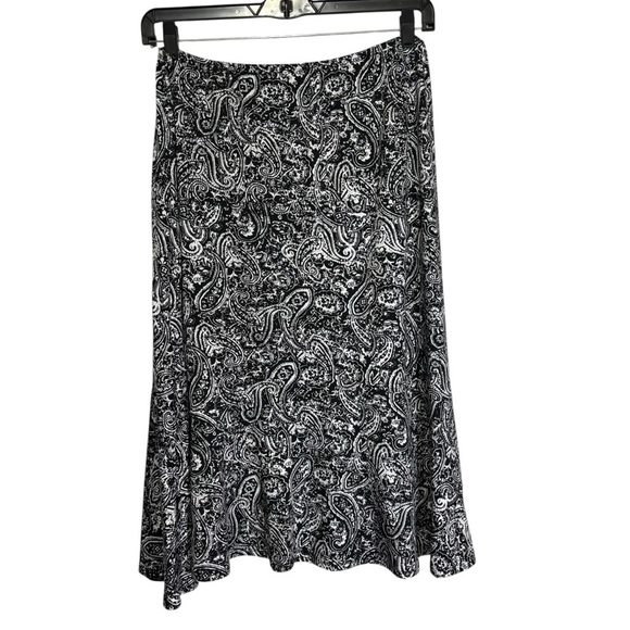 Kim Rogers Curvy Tiered Midi Skirt Size 1X A-Line Boho Office Dressy - Picture 5 of 12